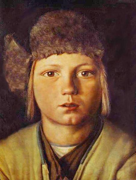 Grigoriy Soroka Peasant boy Norge oil painting art